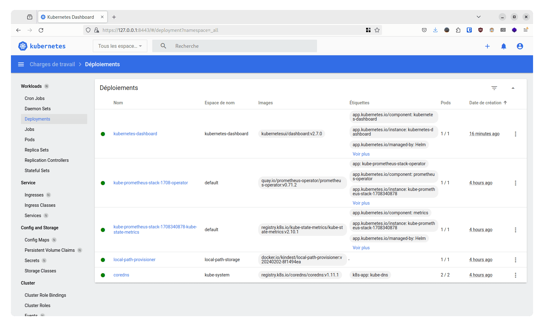 Kubernetes Dashboard