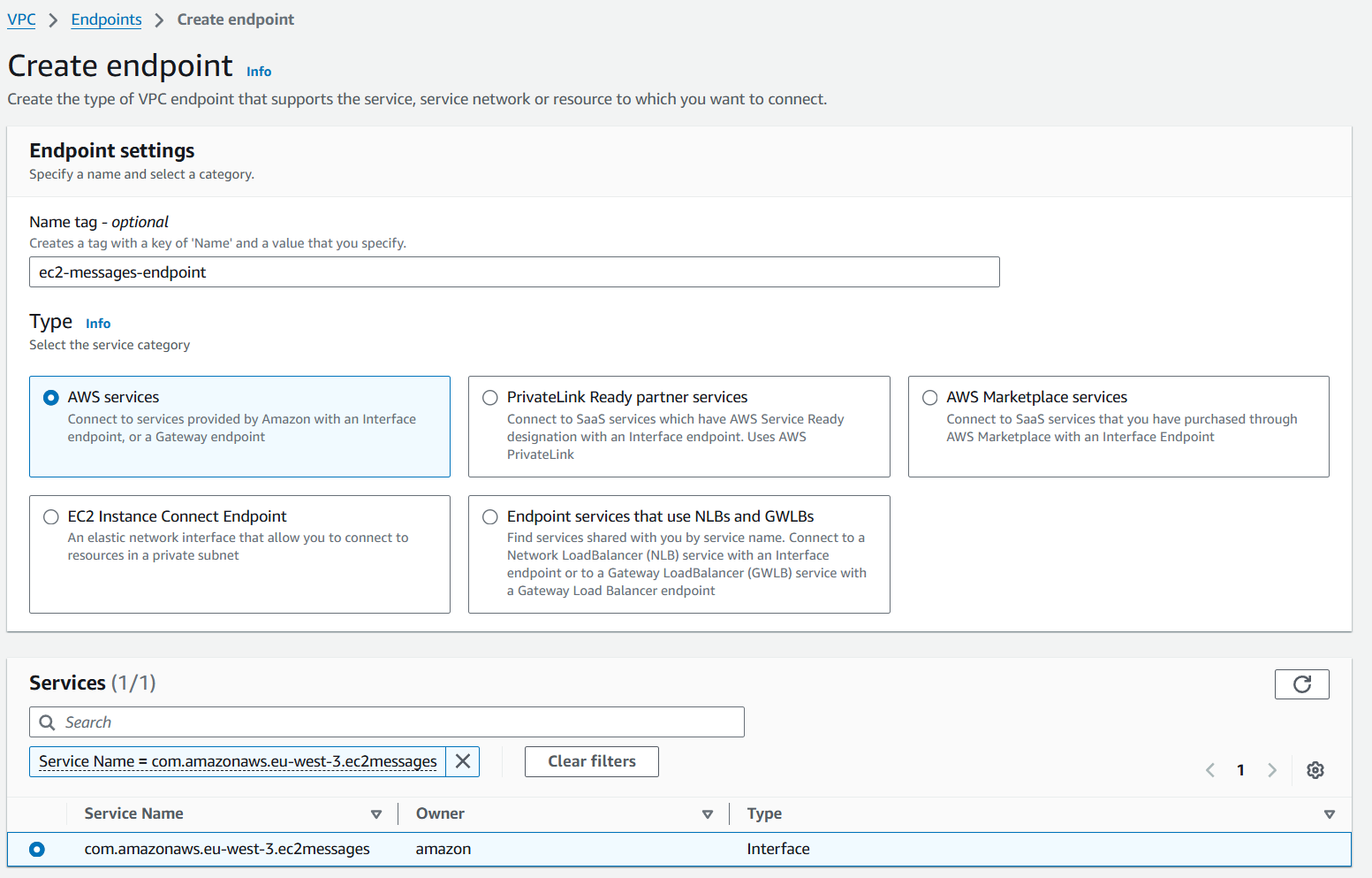 creation-endpoint-ec2-messages